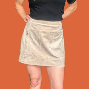 BCBGMaxazria Suede Mini Skirt